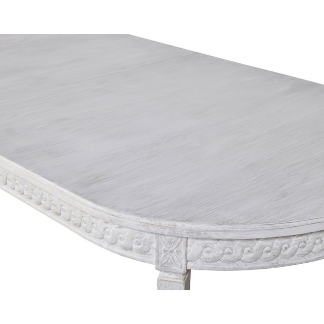 French Tara Shaw for Century Furniture Lutetia Swedish Dining Table-Rubbedwhite For Sale - Image 3 of 5