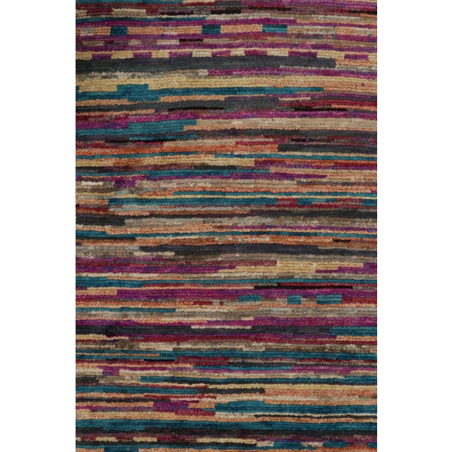 2010s Rug & Kilim’s Contemporary Moroccan Style Rug in Multicolor Stripes For Sale In New York - Image 6 of 7