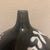 Folk Art Artisanal Black & Ivory Glazed Ovoid Pottery Vase – Hand-Painted Folk Floral Motif For Sale - Image 3 of 7