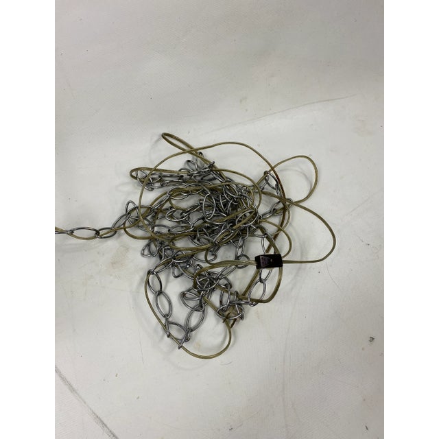 1960s Mid-Century Lucite & Milk Glass Pendant Light For Sale - Image 5 of 8