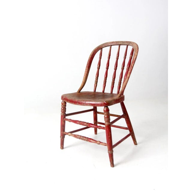 Antique Windsor Chair For Sale - Image 4 of 10