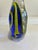 Vintage Blown Art Glass Fish Sculpture – Blue & Yellow Striped For Sale - Image 4 of 11