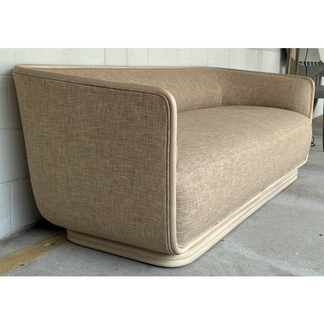 Baker Furniture Company Barbara Barry for Baker / McGuire Encircle Sofa For Sale - Image 4 of 8