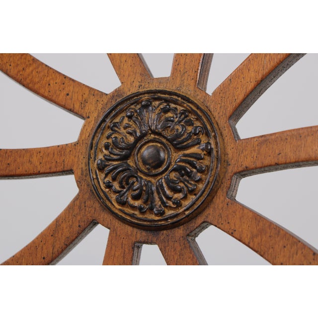 Vintage Mahogany Federal Style Spiderback Armchair For Sale - Image 13 of 16