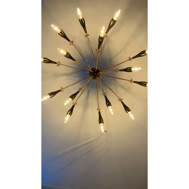 Mid-Century Modern Starburst Ceiling Lamp For Sale - Image 10 of 13