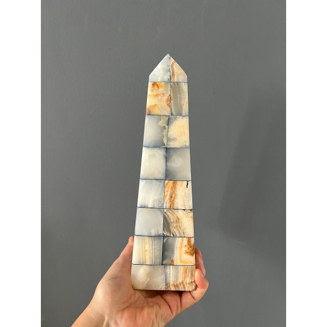 1970s 1970s Large Decorative Vintage Onyx Obelisk For Sale - Image 5 of 8