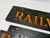 Ceramic 2 Pc, Antique Original Railway Express Agency Porcelain Signs For Sale - Image 7 of 8