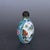 Copper Enamel Landscape Snuff Bottle, Hand Painted Famille Rose Scene For Sale - Image 4 of 9