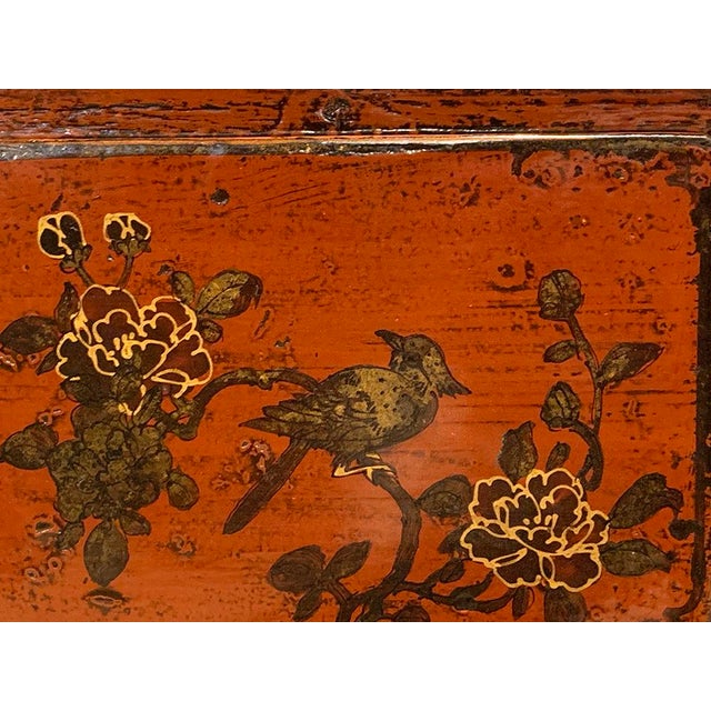 1960s Vintage Hand Painted With Tile Doors Tall Cabinet For Sale In New York - Image 6 of 11