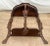 Vintage Demilune Console Half Moon Table, Walnut Top, Bottom Shelf, Carved Swan For Sale - Image 12 of 12