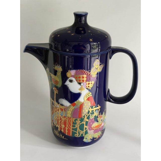 Ceramic 1001 Nights Coffee Pot by Björn Wiinblad for Rosenthal Studio Line, 1979 For Sale - Image 7 of 7