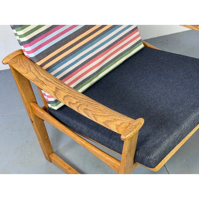 Vintage oak Mid Century Danish Design Finn Juhl easy Chair, 60s Beautiful Danish design organic shaped chair. Designed by...