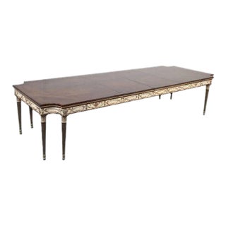 French Carved Walnut Dining Room and 2 Leaves For Sale