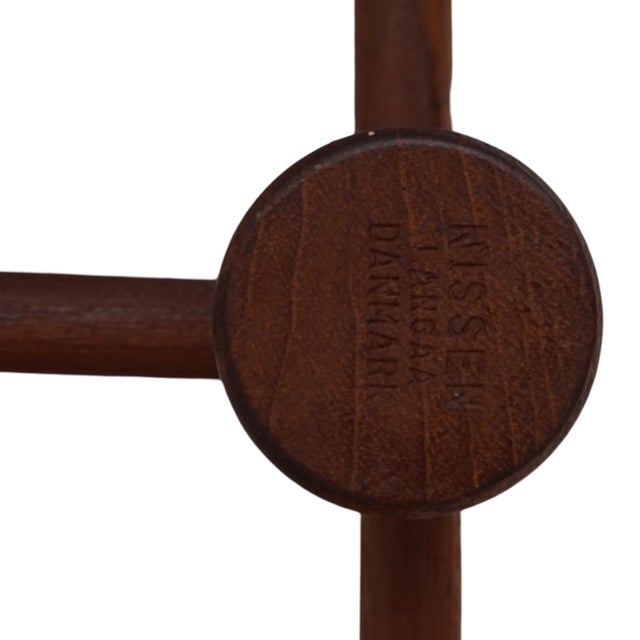 Teak Wine Rack by Nissen Langaa, 1960s For Sale - Image 4 of 8