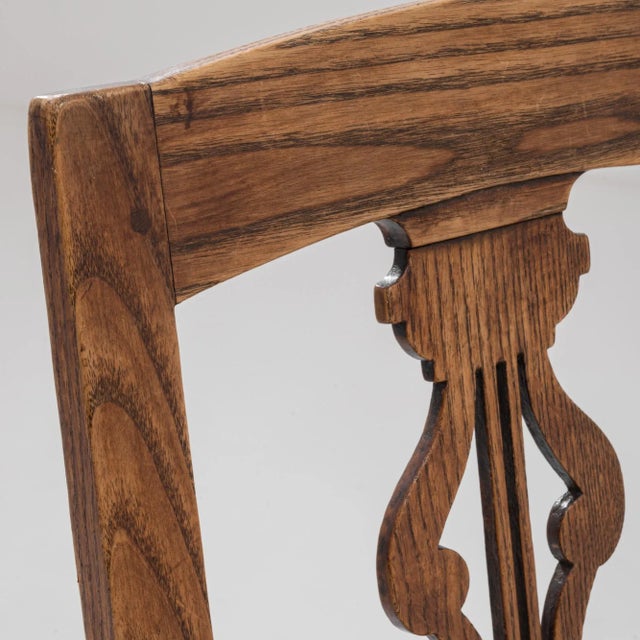 French Country 1900s French Oak Dining Chairs - Set of 6 For Sale - Image 3 of 13