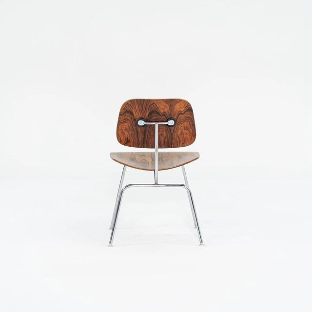 1960s 1960s Set of 10 Herman Miller Eames DCM Dining Chairs in Rosewood and Chrome For Sale - Image 5 of 11