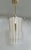 Italian lantern with frosted Murano glass mounted on gold finish metal frame and details / Made in Italy by Fabio Ltd 6...