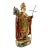 Antique Spanish Colonial Polychrome Carved Wood Bishop Saint Bulto With Glass Eyes, Circa 1800 For Sale