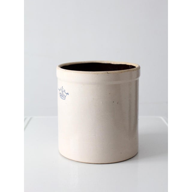 Antique Western Stoneware 3 Gallon Crock For Sale - Image 6 of 15