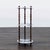 Traditional Vintage Powell Three Tier Carrera Marble and Wood Plant Stand For Sale - Image 3 of 6