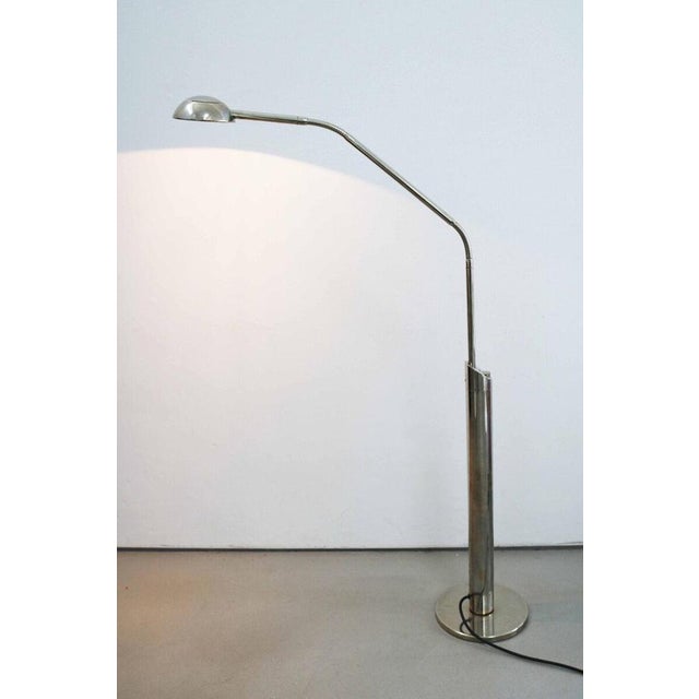 Silver Yon Floor Lamp in Nickel by Florian Schulz, 1990s For Sale - Image 8 of 10