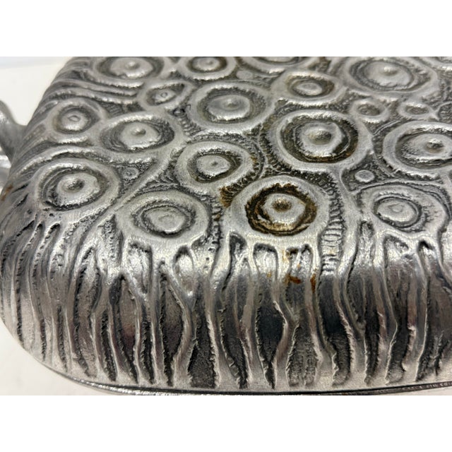 Silver Vintage Mid-Century Modern Donald Drumm Aluminum Covered Casserole Dish For Sale - Image 8 of 10