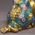 Bronze Gilt Bronze Cloisonné Enamel Toad-Form Box With Bagua Motif For Sale - Image 8 of 9