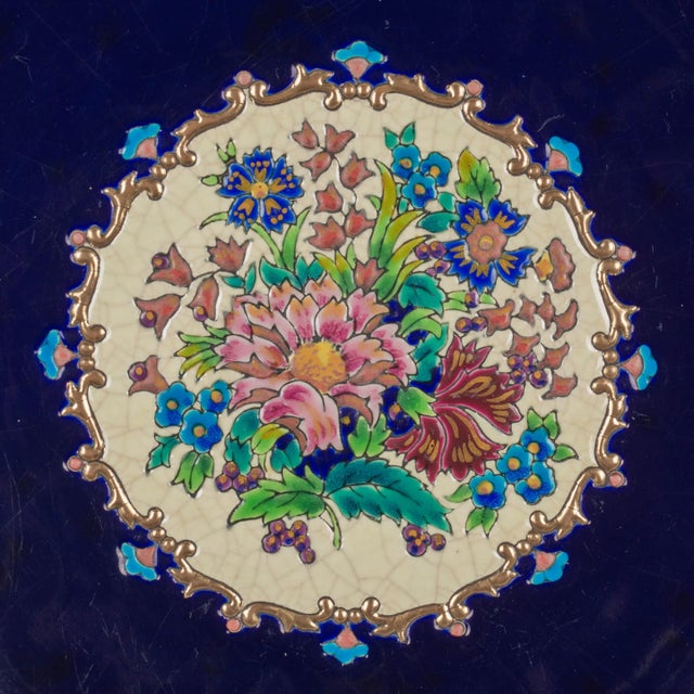 Mid 20th Century French Longwy Cloisonné Enamel Ceramic Bowl For Sale - Image 5 of 7