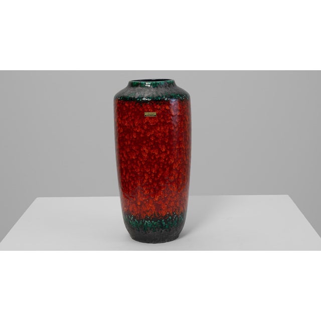 Mid-Century Modern 20th Century German 'W. Germany' Ceramic Vase For Sale - Image 3 of 18