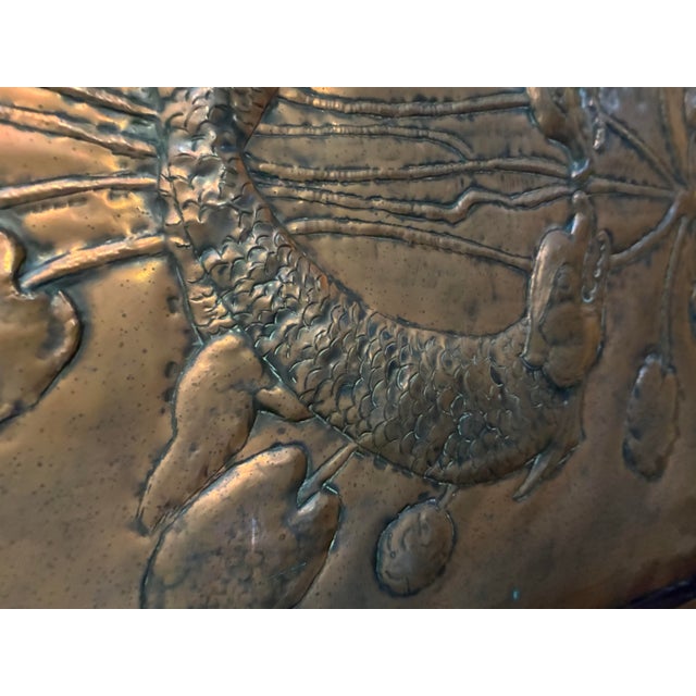 Stunning example of English art nouveau. Decorative fireplace screen from the UK early 1900’s. This unique piece is made...