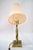 Art Deco Jade Table Lamp with Brass and Fabric Shade, 1920s For Sale - Image 12 of 18