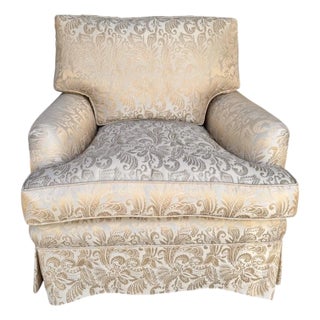 1 of 2 Randolph & Hein Down Filled Roll Arm Club Chair With - Nancy Corzine For Sale