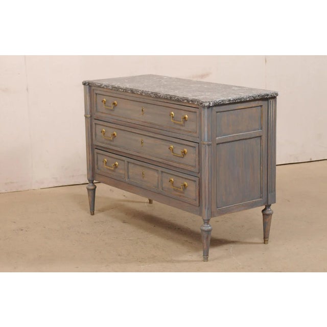 Early 19th C. French Marble Top Commode For Sale - Image 9 of 13