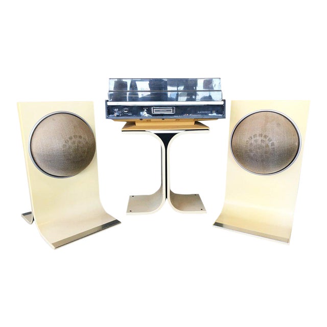1960s Space Age Electrophonic Turntable Stereo Speakers Set Of 3 Chairish