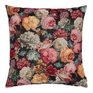 Summer Blooms Woven Cushion With Fibre Filler - 55x55cm (22"x22") For Sale
