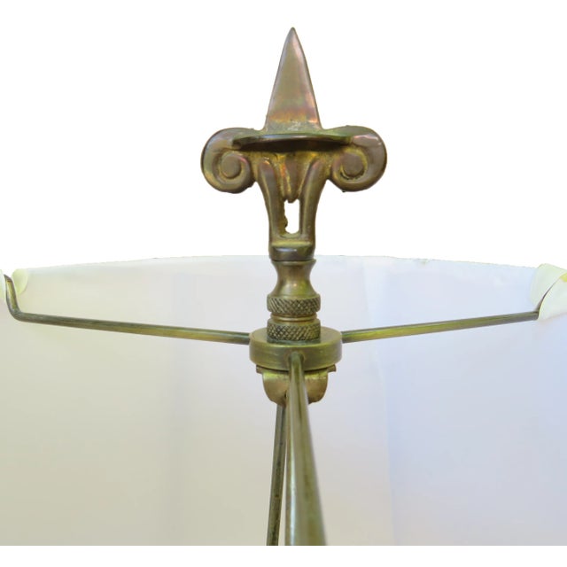 Book Stack Table Lamp W/ Shade & Finial For Sale - Image 4 of 5