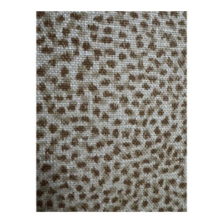 Kalahari Leopard Print Linen Fabric For Sale