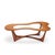 Erno Fabry Mid Century Walnut and Glass Biomorphic Coffee Table This coffee table measures: 59 wide x 39.5 deep x 16.25...