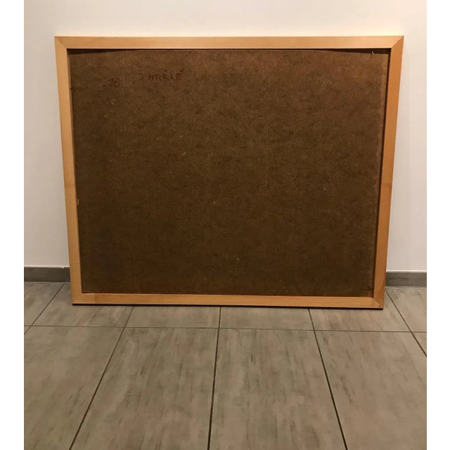 Jean Krillé, Tableau No. 75, Oil on Wood, 1988 For Sale - Image 6 of 7