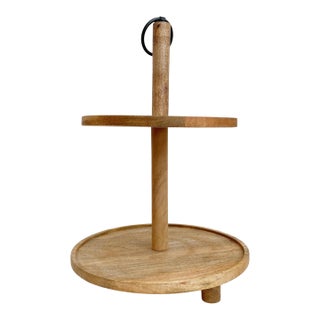 1990s Two Tiered Wooden Kitchen Display For Sale