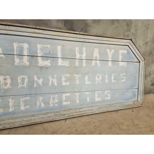 Antique Belgian Store Advertising Billboard, 1890s For Sale - Image 5 of 11