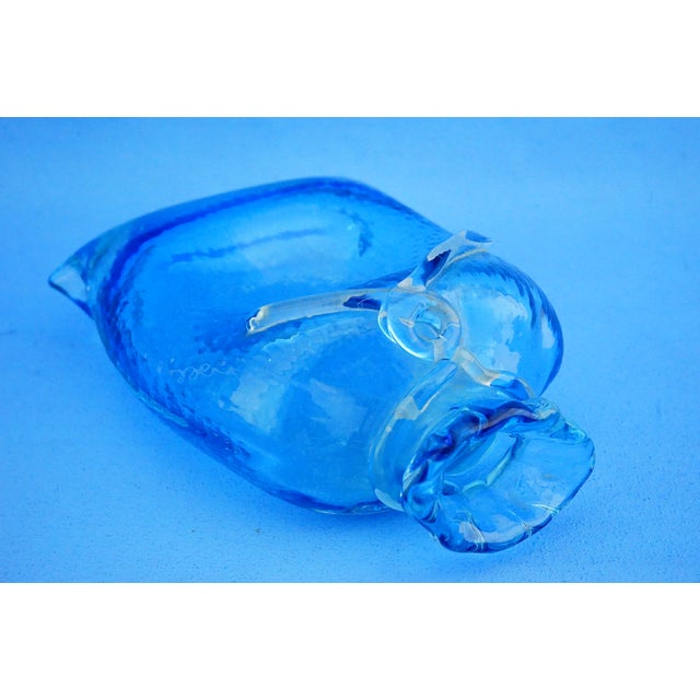 Vintage Bag-Shaped Vases in Sea Blue Murano Glass from Cenedese Glassworks, Italy, 1970s, Set of 2 For Sale - Image 18 of 18