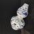 White Chinese Ceramic Vase,Blue and White Porcelain Gourd Vase Hand Painted Flowers and Dragon Pattern For Sale - Image 8 of 12