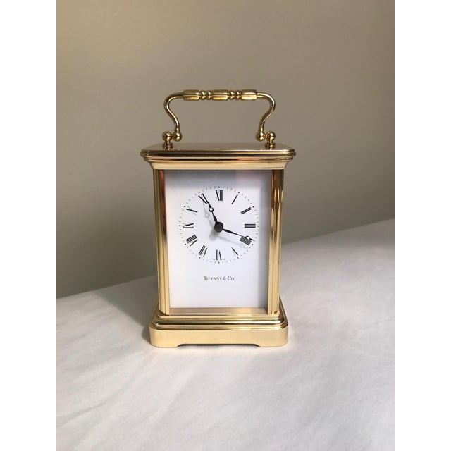 Vintage Tiffany & Co Brass Carriage Clock Chairish