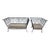 Charming Wrought Iron Patio Settee and Chair Style 2 Pieces For Sale