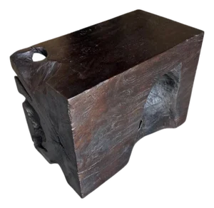 Andrianna Shamaris Sculptural Teak Wood Side Table Or Coffee Table