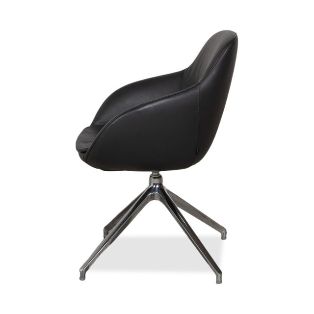 Leather Dining Chairs in Brown and Grey from Signet Mailo, Set of 4 For Sale - Image 14 of 15