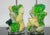 Swank Lighting Glass Rock Lamp Sculptures in Yellow & Green For Sale - Image 4 of 9