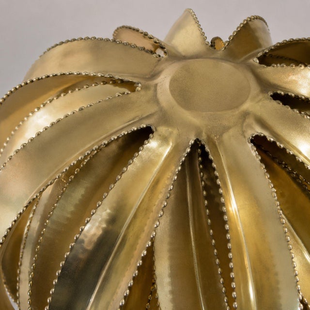 French Lamp in the Shape of a Bamboo Palm Tree For Sale - Image 6 of 7