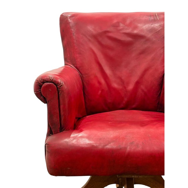 English Swivel Club Armchair For Sale - Image 6 of 13